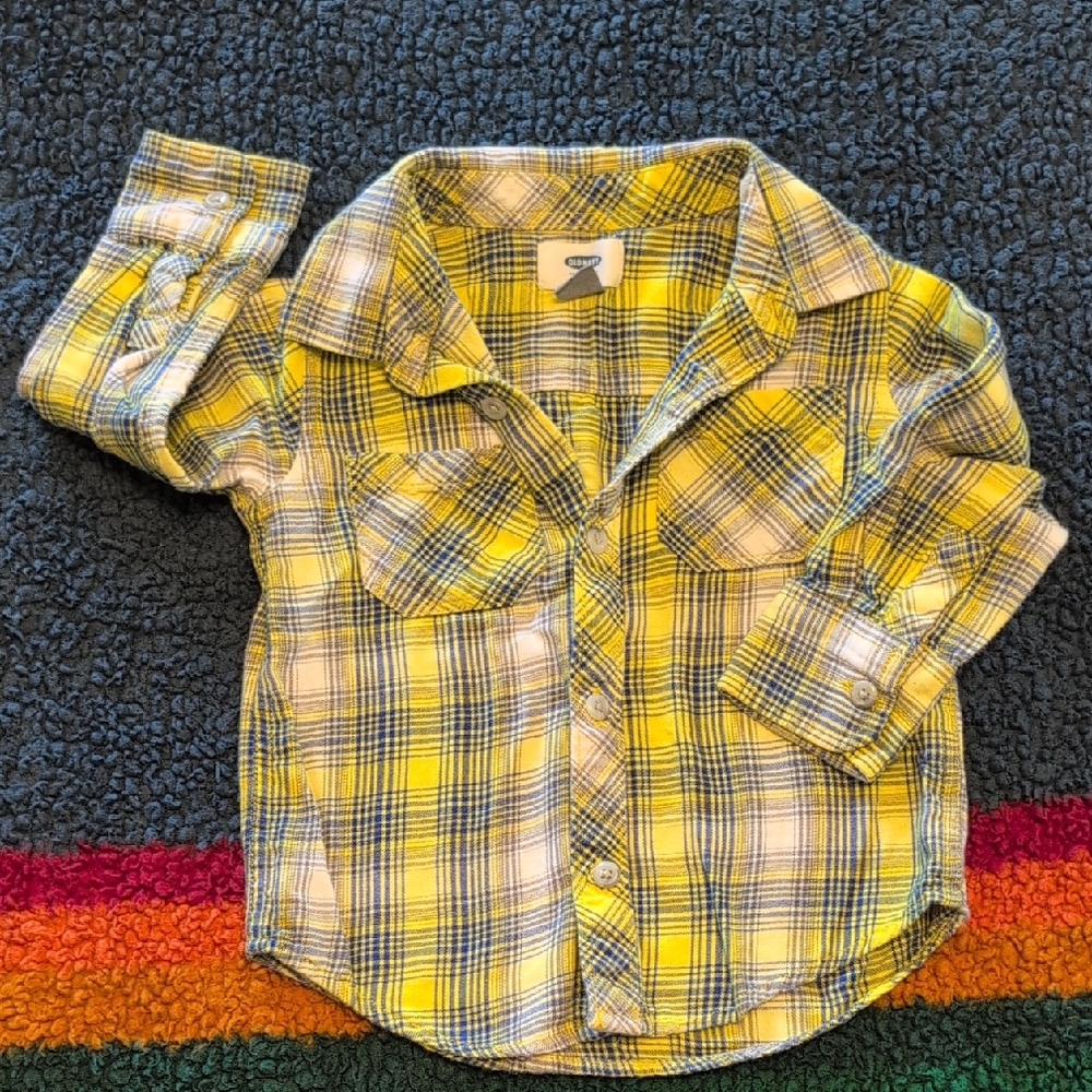 Old Navy Toddler Button Down Flannel